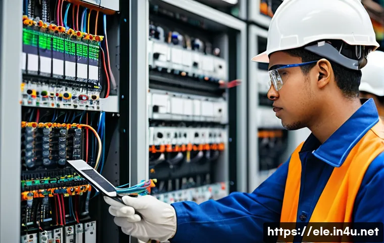 전기분야에서의 실습생 관리 방법 - **Prompt: "A diverse group of young electrical apprentices, dressed in clean, practical work uniform...